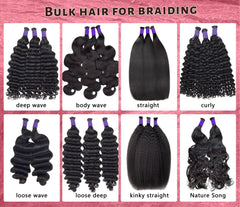 100% Deep Wave Human Hair Bulk
