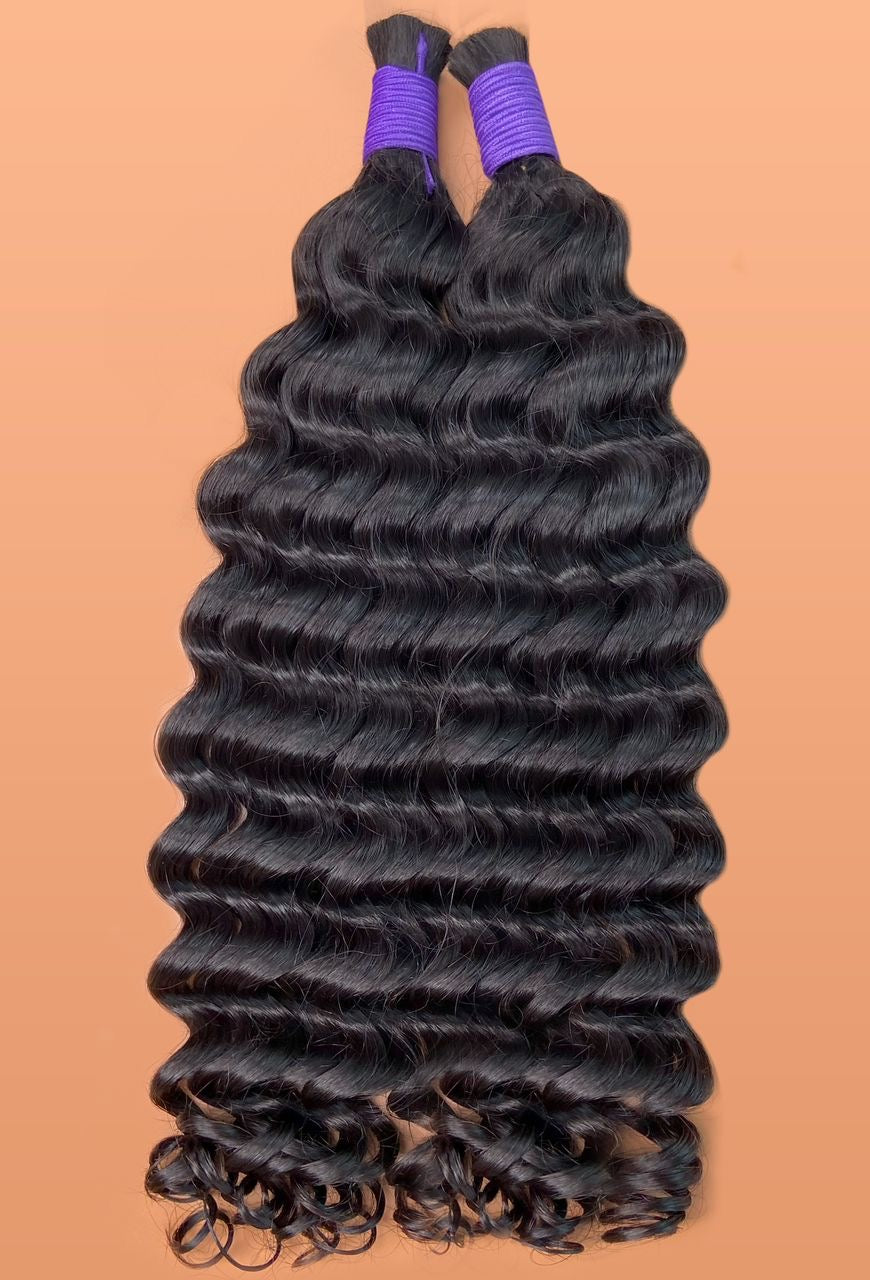 100% deep waves Human Hair Bulk